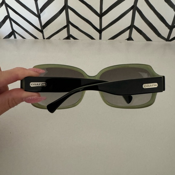 【Coach】 Womens Sunglasses Ginger Green Black with Case - Picture 5 of 10